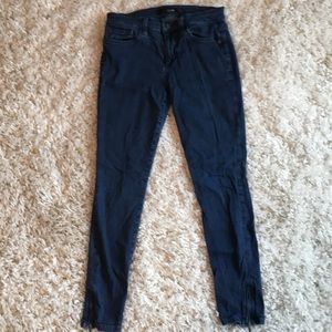 Joe’s dark blue stretchy jeans